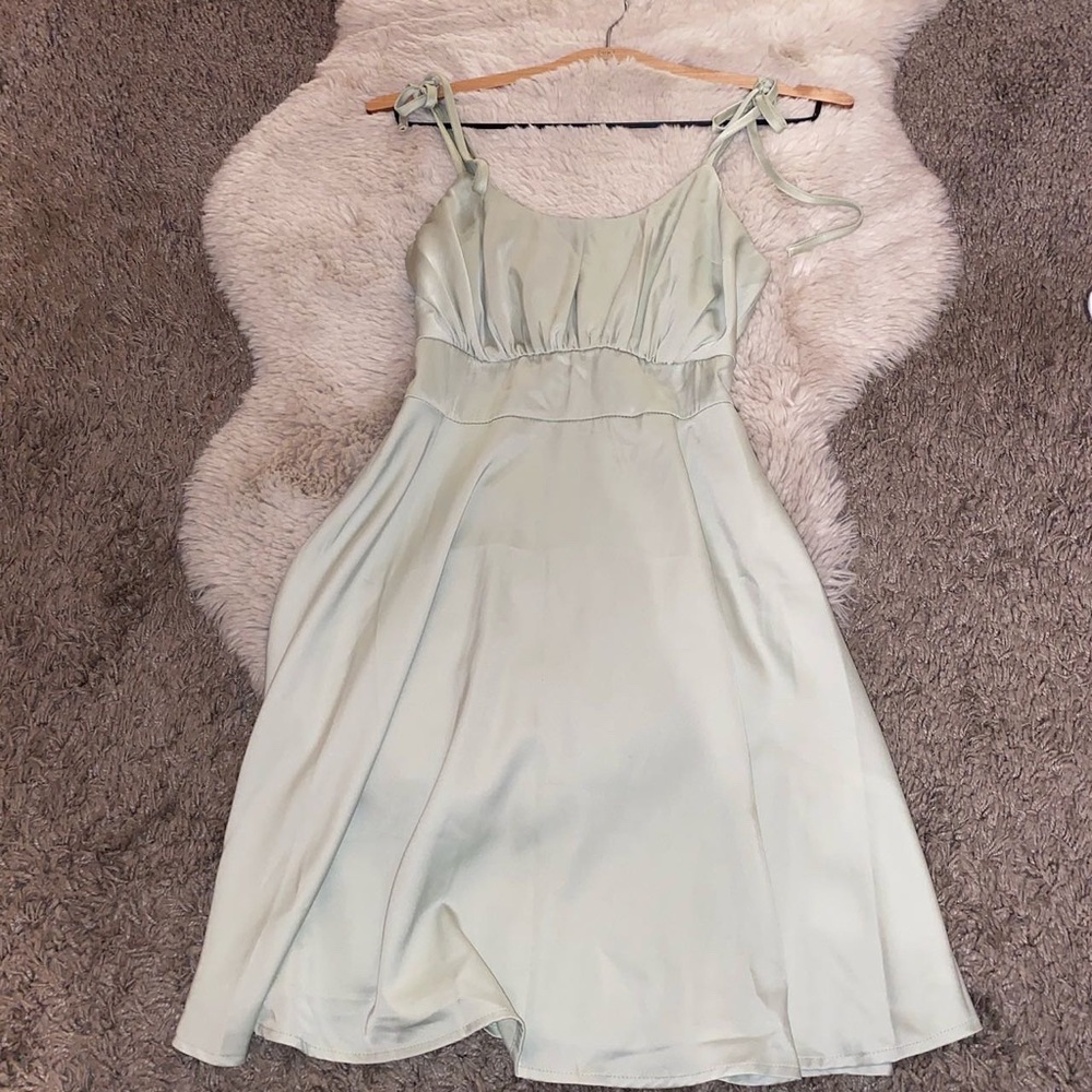 Silk mini slip dress